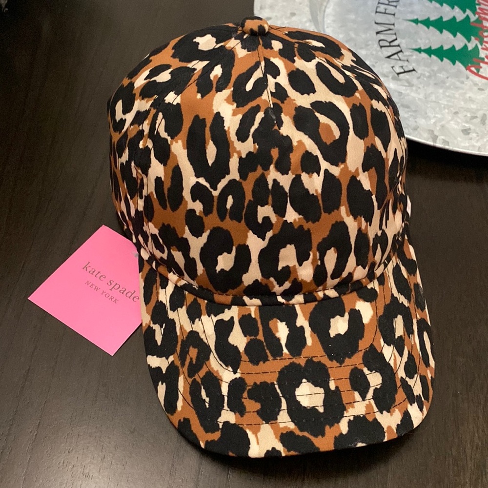 Kate Spade Leopard Brocade Baseball Cap